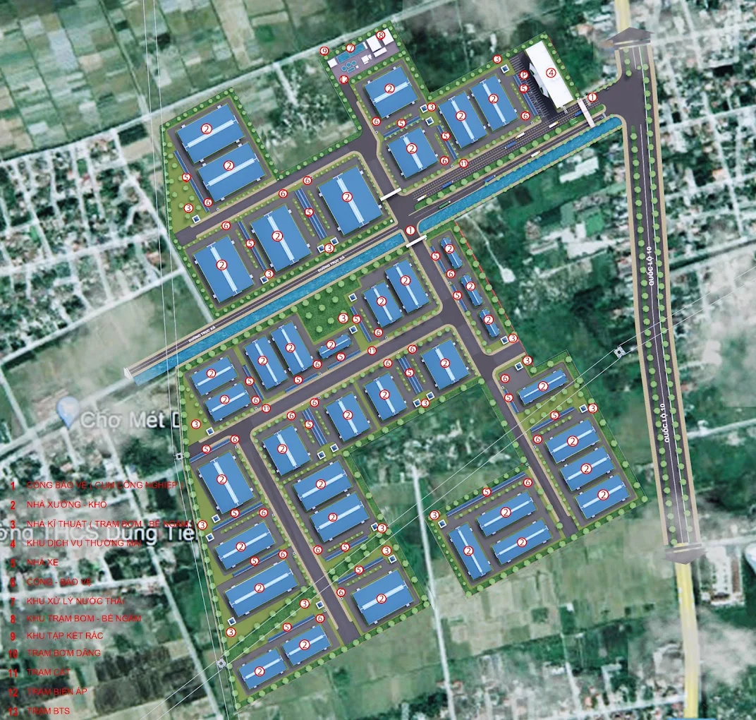 Tổng quan khu cn Dũng Tiến - Giang Biên